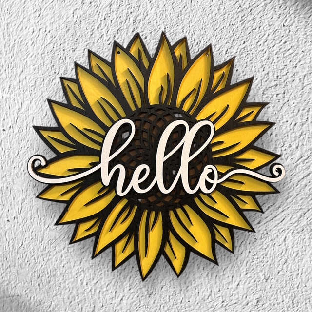 (image for) Hello Sunflower Sign